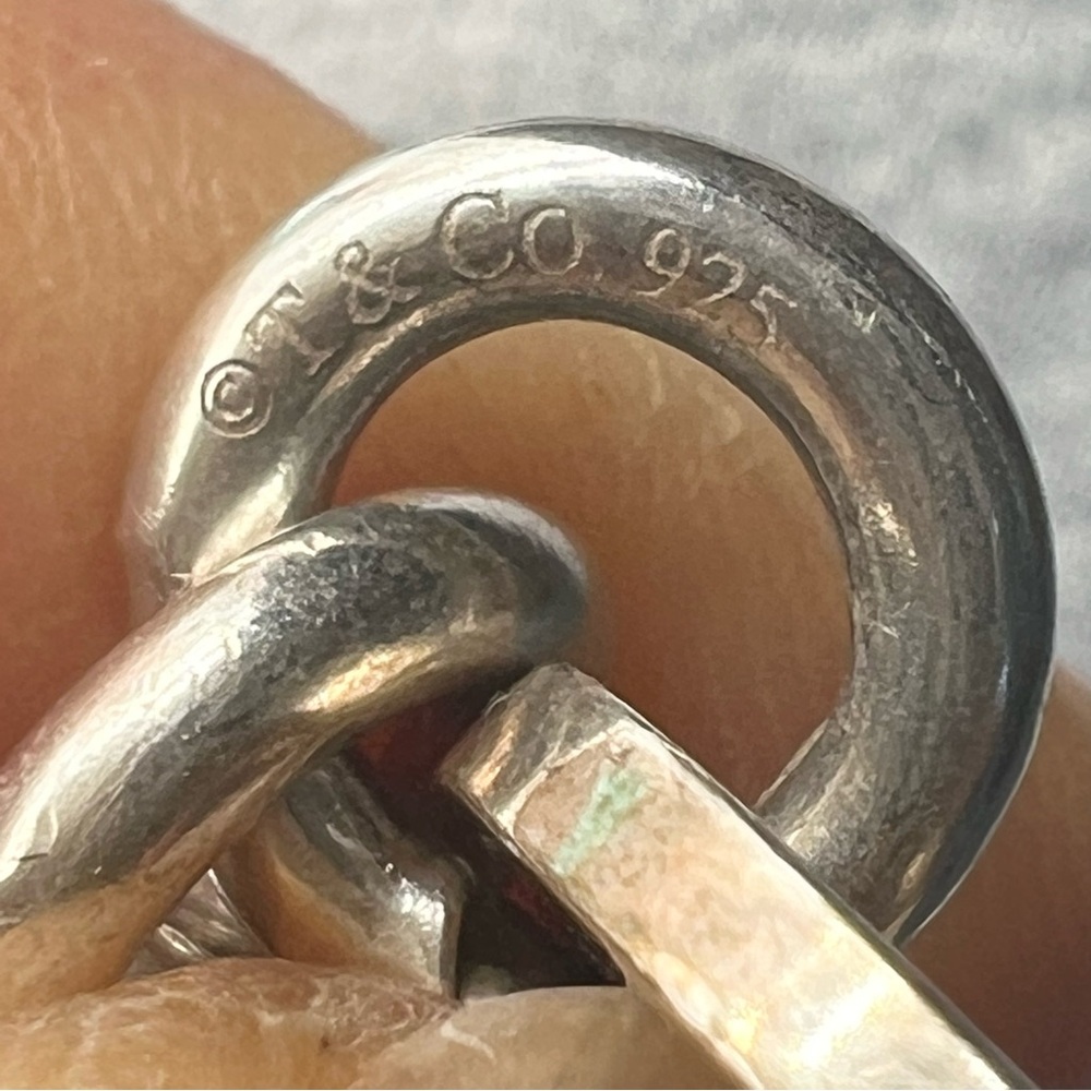 🔴Authentic EXTRA LAEGE TIFFANY & CO Vintage RTT Heart Pendent Link Necklace 🔴 - Picture 9 of 14
